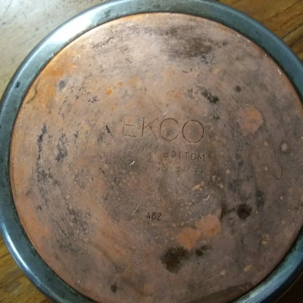 VTG EKCO 1 Qt Sauce Pan Steel w/Copper bottom